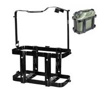 Soporte para depósito de agua - Soporte para latas de agua de 5 galones | Estante portabotellas de agua con cerradura | Soporte de metal para cubo de agua para camping, soporte para jarra, o