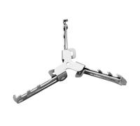 Soporte para depósito de combustible plegable, soporte de acero inoxidable, base de depósito de aire estable con diseño de trípode para hacer senderismo al aire libre y actividades de barbacoa en casa