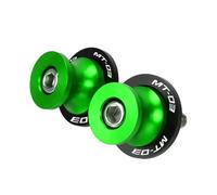 Soporte para deslizadores de motocicleta Per MT-03 2005-2021 2019 2020 2022 2023 6MM Viti Per Supporto Forcellone Per Moto Slider(6MM-Green)