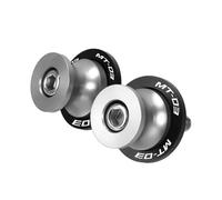 Soporte para deslizadores de motocicleta Per MT-03 2005-2021 2019 2020 2022 2023 6MM Viti Per Supporto Forcellone Per Moto Slider(6MM-Silver)