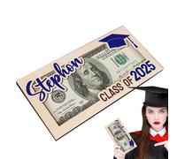 Soporte para dinero en efectivo, caja de graduación 2025, recuerdo de felicitación de graduación para graduados universitarios de último año