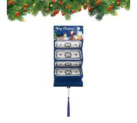 Soporte para dinero en efectivo sorpresa de Navidad, 10 ranuras para tarjetas de vacaciones y sobre de cheques, soportes para tarjetas de dinero en efectivo para familiares, niños, adultos, hombres