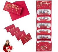 Soporte para dinero sorpresa de Navidad, dinero o tarjetas de regalo con sobres, soporte sorpresa para tarjetas de regalo de Navidad para suministros de efectivo de Papá Noel (ciervo de Navidad)