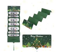 Soporte para dinero sorpresa navideña, soporte para tarjetas de regalo o dinero con 10 compartimentos, regalo de dinero, soporte para tarjetas de Navidad, sobres de dinero, embalaje para Navidad