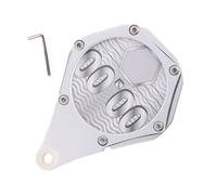 Soporte para disco de impuestos para moto, marco hexagonal de 4,92 x 3,54 pulgadas, soporte de aluminio con llave, soporte para etiquetas de tarjetas para ATV, moto, ciclomotor, fácil instalación