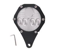 Soporte para disco de impuestos para motocicleta, marco impermeable de aluminio, disco fiscal para ATV, scooter, ciclomotor, motocicletas, diseño hexagonal, soporte impermeable, llave incluida