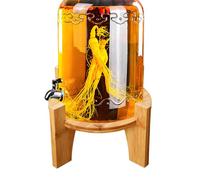 Soporte para dispensador de bebidas - Suministros para fiestas de madera de base, soporte para jarra de agua para restaurante, bar, boda, cumpleaños, buffet, exterior, iglesia, escuela, hogar