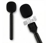Soporte para DJI Mic 1/2 / Rode Wireless GO II Handle Rig Wireless Entrevista Lavalier Adaptador de micrófono de mano para transmisor Osmo Pocket 3 Mic2/Hollyland Lark M1/C1/150/Synco