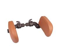 Soporte para El Cuello del Coche, Protector De Cuello para Coche Almohada Cojín para Dormir De Viaje para Niños Y Adultos, Almohadilla De Espuma De Memoria Funda De Cuero，Marrón,1