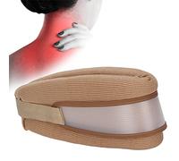Soporte Para El Cuello, Soporte Para El Cuello, Cuello Cervical Suave Y Ajustable Para La Columna Vertebral Del Tractor Con Correa De Fijación De PVC Para El Soporte Del Cuello Para Dormir(marrón)