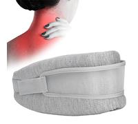Soporte Para El Cuello, Soporte Para El Cuello, Cuello Cervical Suave Y Ajustable Para La Columna Vertebral Del Tractor Con Correa De Fijación De PVC Para El Soporte Del Cuello Para Dormir(gris)