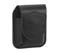Soporte para Encendedor con Trabilla para Cinturón de Bolsillo, Funda Cartuchera para Encendedor de Cuero PU, Estuche Protector de Almacenamiento Antiarañazos (BLACK)