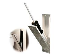 Soporte para escobilla de Inodoro Empotrado Oculto de Acero Inoxidable para nicho de Ducha con Cierre elástico. Ahorra Espacio y facilita la Limpieza. Ideal para(Natural)