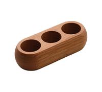 Soporte para esmalte de uñas, soporte para aceite de madera, almacenamiento compacto con múltiples ranuras, para lavabo, cocina, baño, para aceites y accesorios de belleza, madera, Ver descripción