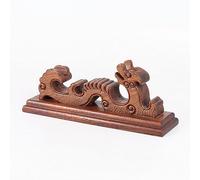 Soporte para espada de dragón tallado a mano,soporte para espada de madera wengué marrón,espada samurái Katana bokken Wakizashi Tanto Rack,soportes exhibición armas mesa,estantes exhibición artesanía