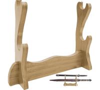 Soporte Para Espada, Soporte Para Varita, Dos Niveles, Soporte Para Espada Samurái De Madera, Soporte Para Cuchilla, Soporte De Exhibición Para Daga, Estante Para Espada Corto Para Oficina En Casa