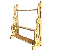 Soporte para Espadas, Expositor Vertical - Estantes de exhibición de Armas de pie, colgadores de Madera para Espadas de Artes Marciales para almacenar diversas Espadas y Armas largas.