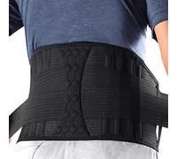 Soporte para espalda para dolor lumbar, cinturón de apoyo para la espalda para mujeres y hombres, cinturón de descompresión de la columna lumbar transpirable con almohadilla para la cintura para herni