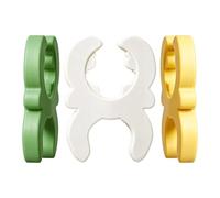 Soporte para espátulas, soporte resistente al calor, 3 piezas, clip de soporte de cuchara, agarrador de utensilios de cocina, diseño de agarre de silicona, para sartén, mango de sartén, encimera de
