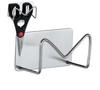 Soporte para esponja adhesivo - Soporte para esponja adhesivo de cocina para fregadero, soporte para esponja de acero inoxidable | Adhesivo fuerte, de cocina para mopa, trapos, porta esponjas