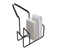 Soporte para esponja de cocina, metal antideslizante, resistente al óxido, almacenamiento de 3 ranuras, organizador de fregadero de cocina que ahorra espacio, para limpiar cepillos, jaboneras, paños