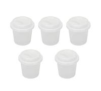 Soporte para Esponja de Maquillaje, Organizador de Esponja Portátil en Forma de Taza, Caja de Almacenamiento de Huevos de Belleza Transparente para Viajes y Baño