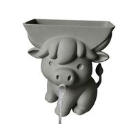 Soporte para Esponja de, Material Resistente a la decoloración, 5 x 5 x 10 cm, Bonito Soporte de Esponja de Ganado, Accesorios de Fregadero de Impresos en 3D, Drenaje eficiente, para los