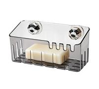 Soporte para esponja, para ducha, bandeja de esponja para fregadero, soporte de cesta de ABS para jabón y herramientas de limpieza, cesta de ducha ventilada, 19 x 9 x 8 cm, para cocina, baño