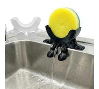 Soporte para Esponja para Orinar, 2 pcs Organizador De Almacenamiento De Esponjas, Divertido Soporte de Esponja, Mantiene Tu Esponja Seca, para Encimera, Fregadero De Cocina, BañO (blanco y negro)