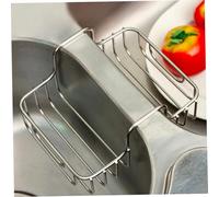 Soporte para Esponja, sillín de Fregadero de Doble Cara de Acero Inoxidable, Carrito Colgante para Fregadero de Cocina para cepillos, esponjas, jabón, Utensilios, Decoraciones navideñas