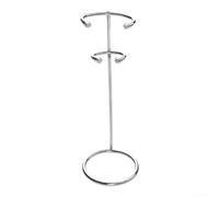 Soporte para espumador de leche, espumador de acero inoxidable, soporte para espumadores de leche, cafetera espresso para estación de café (plateado)