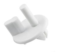 Soporte para estante de frigorífico 241993101, parte de repuesto de plástico blanco para congelador, sin agujeros, compacto (1 precio)