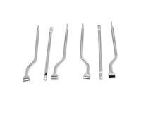 Soporte para Estante Portaequipajes Trasero Moto para Color Negro para Barras De Soporte Soporte Lateral para Equipaje Soporte Universal para Alforjas De Motocicleta(Chrome)
