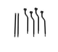 Soporte para Estante Portaequipajes Trasero Moto para Color Negro para Barras De Soporte Soporte Lateral para Equipaje Soporte Universal para Alforjas De Motocicleta(Black)