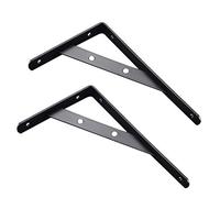 Soporte para estantes, soporte angular, Soportes de pared triangulares en forma de L, paquete de 2, color negro, varios tamaños(280 * 400mm)