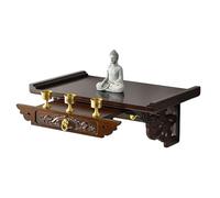 Soporte para estatua de Buda, mesa de altar del santuario - Pedestal de exhibición del Dios de la Riqueza Guanyin para oración Pooja nicho budista tributo de incienso - 50 x 30 x 20 cm