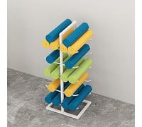 Soporte para esterilla de yoga que ahorra espacio, perfecto para rodillos de espuma y esterillas, esencial para los entusiastas del fitness y aprovecha tu espacio de entrenamiento de manera eficiente