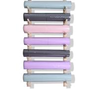 Soporte Para Esterillas De Yoga, Soporte De Pared Para Estudio De Yoga, Estante De Madera De 2 A 9 Niveles Para Esterillas De Yoga, Estante Flotante Grande Para Gimnasio.(Size:7 Layers 124cm/48.8in)