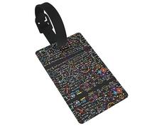 Soporte para etiquetas de equipaje de fórmula matemática para maletas de viaje, identificador de equipaje, accesorios de equipaje