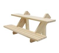 Soporte para exhibición de pendientes - Organizador de soporte de madera de 2 niveles | Estante de almacenamiento para exhibición de joyas, bandeja de barra colgante para relojes, cupcakes, cosméticos