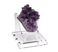 Soporte para exposición de rocas - Soporte de acrílico transparente, soportes para exposición de acrílico - Para gemas minerales, geodas, ágate coleccionables, estación de trabajo, casa, biblioteca