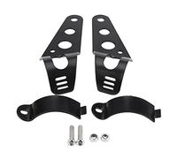 Soporte para faros de 35 - 43 mm, soporte para faros de motocicleta, soporte de tubo de horquilla, kit para Chopper Cafe Racer(negro)