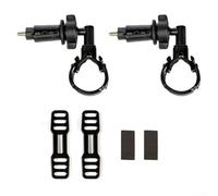 Soporte para faros delanteros de bicicleta que se adapta a varias linternas en bicicletas de montaña y carretera, ajustable para diferentes tamaños (paquete de 2)