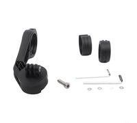 Soporte para faros delanteros de computadora de bicicleta compatible con Garmin Edge/iGPSPORT/BlackBird, soporte ABS para Varia Vue UT800, soporte para computadora de ciclismo, negro