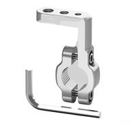 Soporte para faros delanteros de motocicleta, aleación de aluminio, extensión multifuncional, libremente expandible, ajuste para la mayoría de dispositivos, negro, dorado y plateado (plata)