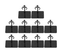 Soporte para Figura de Accin, 10 Piezas de Montaje de Plstico, Soporte de Exhibicin para Figura de Accin, de Base Compatible con Modelo de Mueca de 6 Pulgadas (BLACK