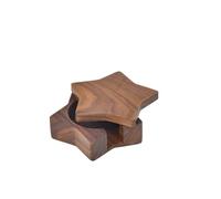 Soporte Para Filtro De Café Caja de papel for filtro de café de 51/53/58 mm, caja de madera maciza for filtro de café, recipiente for polvo con asa, caja de almacenamiento for filtro de papel(Brown B)