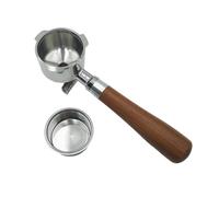 Soporte para filtro de café de 51 mm con parte inferior, fácil limpieza, máquina de café espresso de tres orejas, accesorios de repuesto para cafetería comercial