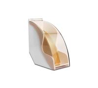Soporte para filtro de café, dispensador de papel, caja con tapa a prueba de polvo con cubierta para filtros de tamaños 1, 2 y 4 (blanco)