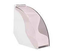 Soporte para filtro de café, estante de almacenamiento de papel con tapa, contenedor de papel para filtro de café para cafetería y hogar (Boîte de filtre anti-poussière en plastique [blanc])
